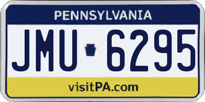 PA license plate JMU6295
