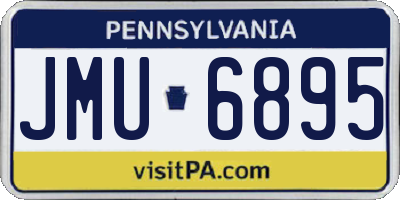 PA license plate JMU6895