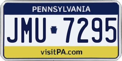 PA license plate JMU7295