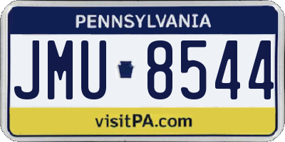 PA license plate JMU8544