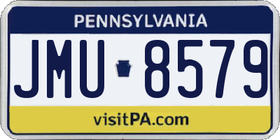 PA license plate JMU8579