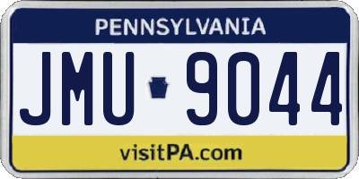 PA license plate JMU9044