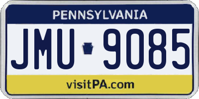 PA license plate JMU9085