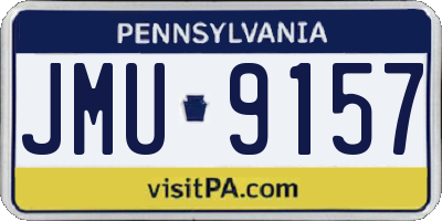 PA license plate JMU9157