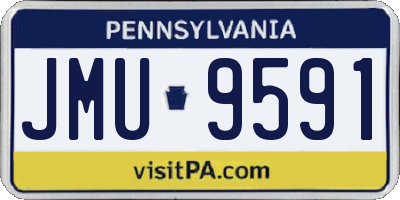 PA license plate JMU9591