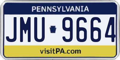 PA license plate JMU9664