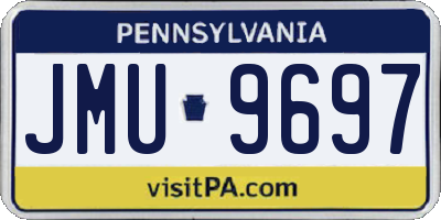 PA license plate JMU9697