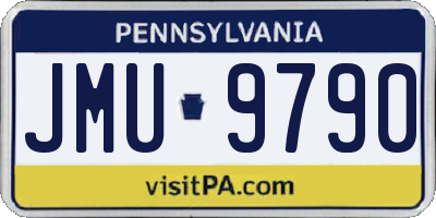 PA license plate JMU9790
