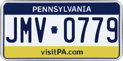PA license plate JMV0779