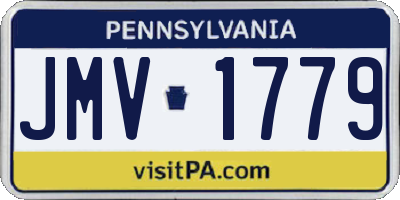 PA license plate JMV1779
