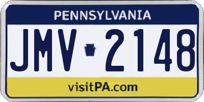 PA license plate JMV2148