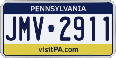 PA license plate JMV2911