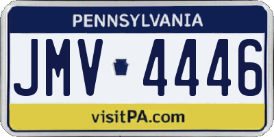 PA license plate JMV4446