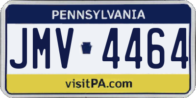 PA license plate JMV4464