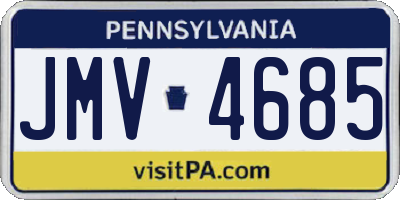 PA license plate JMV4685