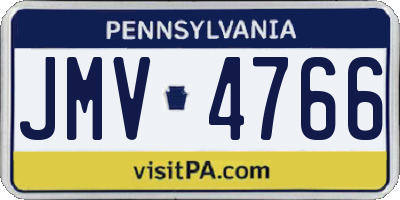 PA license plate JMV4766
