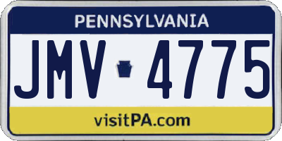 PA license plate JMV4775
