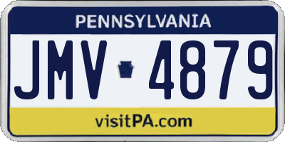 PA license plate JMV4879