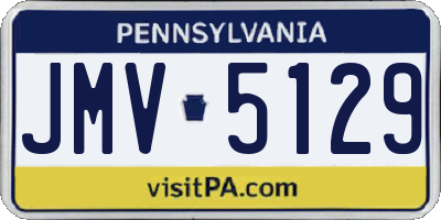 PA license plate JMV5129