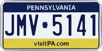 PA license plate JMV5141