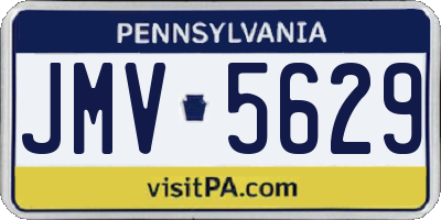 PA license plate JMV5629