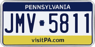 PA license plate JMV5811