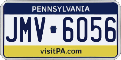 PA license plate JMV6056