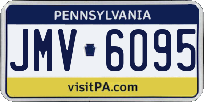 PA license plate JMV6095
