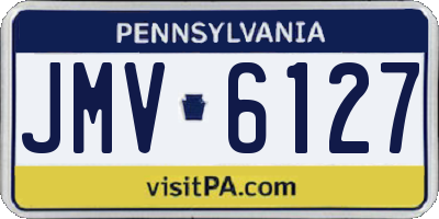 PA license plate JMV6127