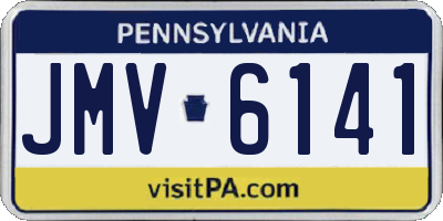 PA license plate JMV6141