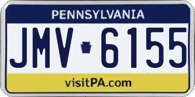 PA license plate JMV6155