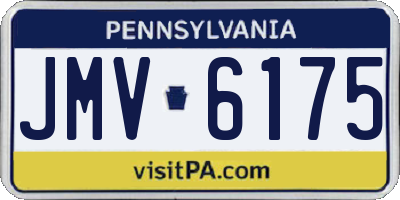PA license plate JMV6175
