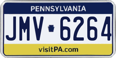 PA license plate JMV6264