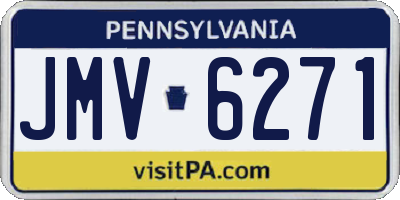 PA license plate JMV6271