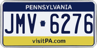 PA license plate JMV6276