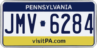 PA license plate JMV6284