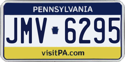 PA license plate JMV6295
