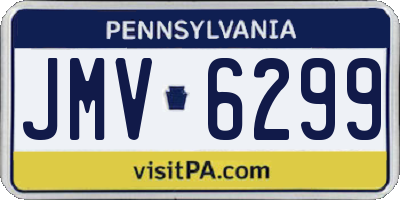 PA license plate JMV6299