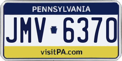 PA license plate JMV6370