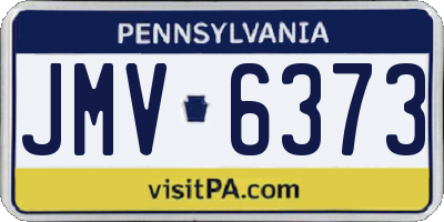 PA license plate JMV6373