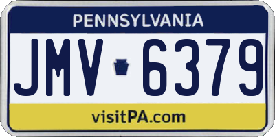 PA license plate JMV6379