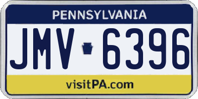 PA license plate JMV6396