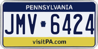 PA license plate JMV6424