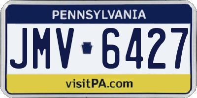 PA license plate JMV6427