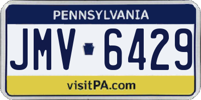 PA license plate JMV6429