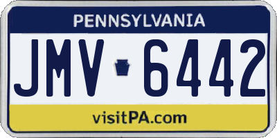 PA license plate JMV6442
