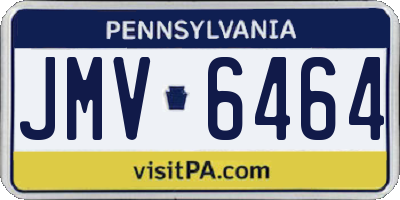 PA license plate JMV6464