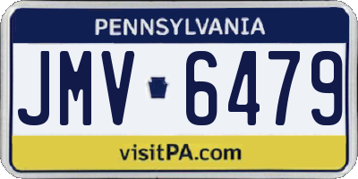 PA license plate JMV6479