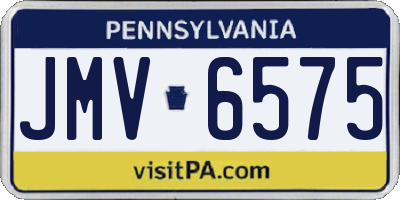 PA license plate JMV6575