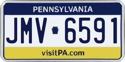 PA license plate JMV6591